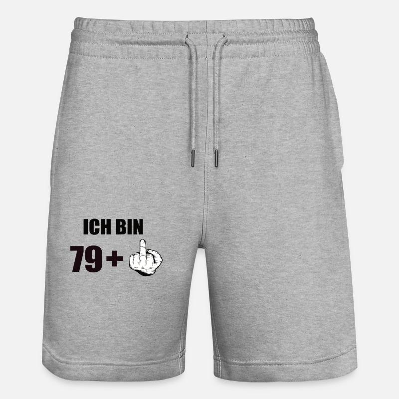 80 anniversaire - Short de jogging bio TRAINER Stanley/Stella unisexe - gris chiné