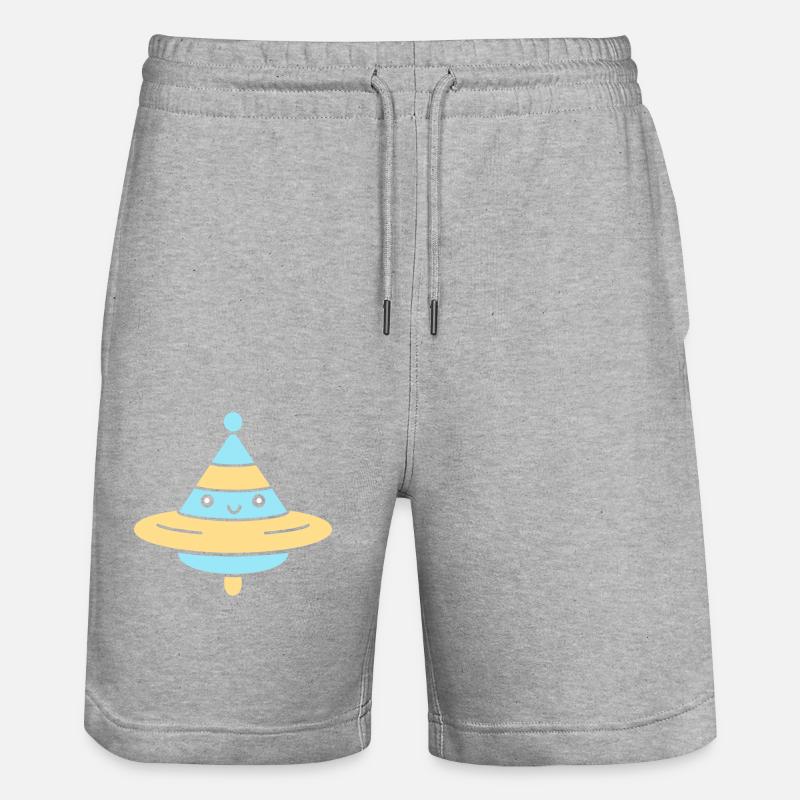 KREISEL - Stanley/Stella Unisex Bio Joggingshorts Trainer  - Grau meliert