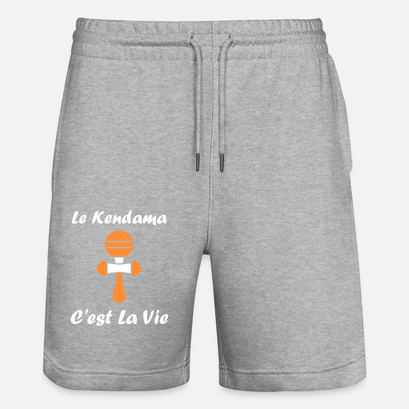 kendama - Short de jogging bio TRAINER Stanley/Stella unisexe - gris chiné