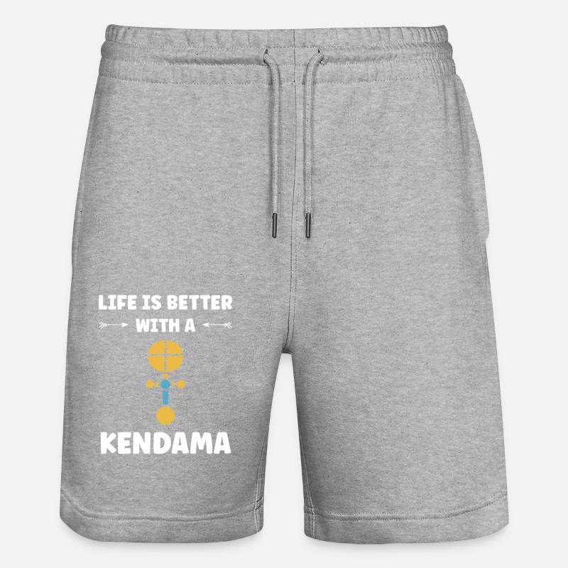 kendama - Short de jogging bio TRAINER Stanley/Stella unisexe - gris chiné