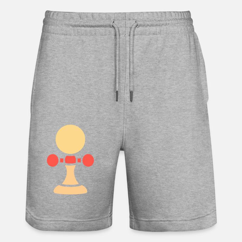 Kendama - Stanley/Stella Unisex Bio Joggingshorts Trainer  - Grau meliert