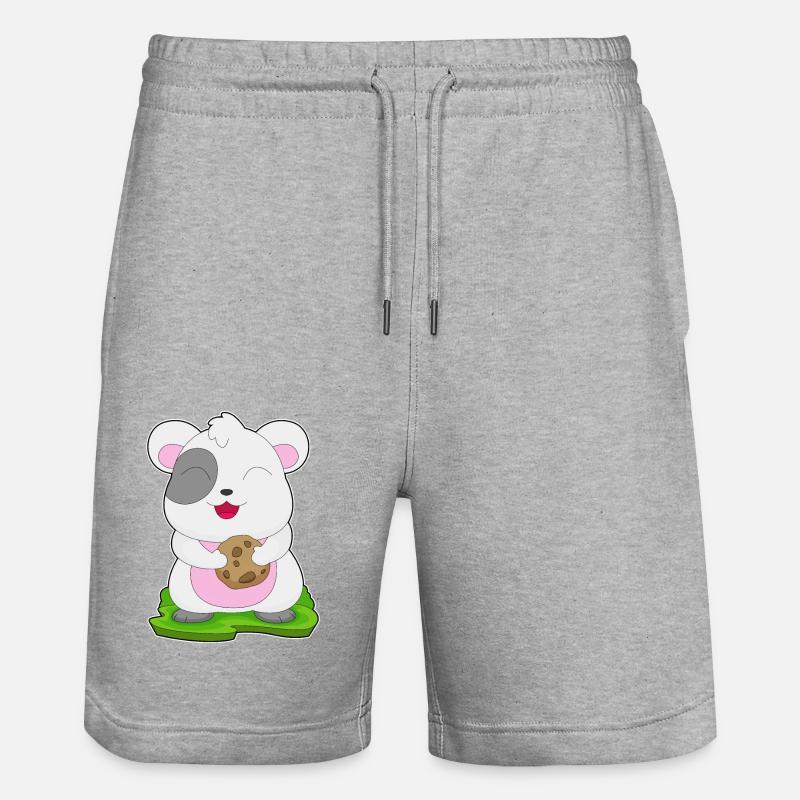 Biscuit hamster - Short de jogging bio TRAINER Stanley/Stella unisexe - gris chiné