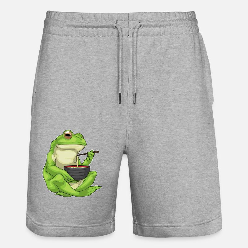 Frog Bowl Ramen - Short de jogging bio TRAINER Stanley/Stella unisexe - gris chiné