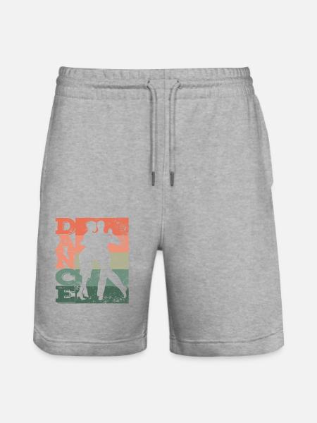 Argentine Tango Dancing Milonga Vals - Stanley/Stella Trainer Unisex Organic Jogging Shorts - heather grey