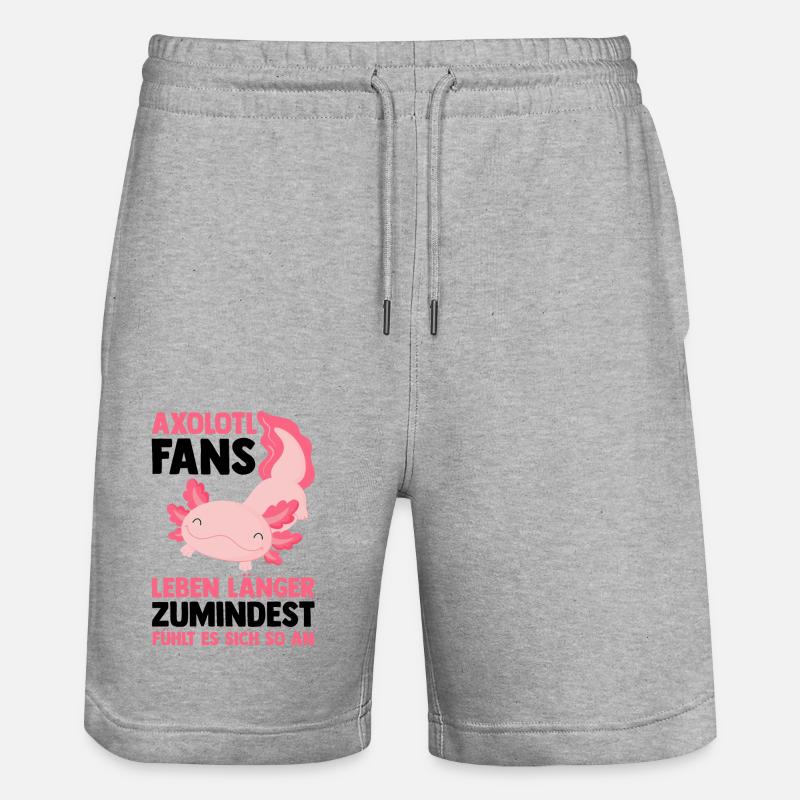 Axolotl - Short de jogging bio TRAINER Stanley/Stella unisexe - gris chiné