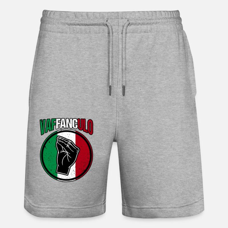 Italie Vaffanculo italien - Short de jogging bio TRAINER Stanley/Stella unisexe - gris chiné