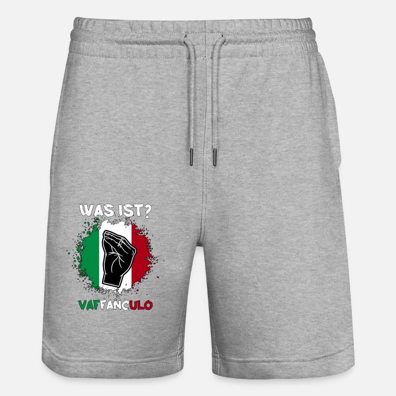 Italie Vaffanculo italien - Short de jogging bio TRAINER Stanley/Stella unisexe - gris chiné