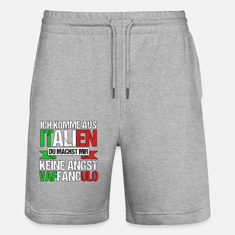 Italie Vaffanculo italien - Short de jogging bio TRAINER Stanley/Stella unisexe - gris chiné