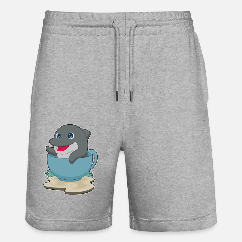 Mug Dauphin - Short de jogging bio TRAINER Stanley/Stella unisexe - gris chiné