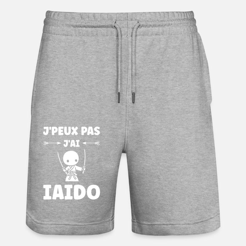 iaido - Short de jogging bio TRAINER Stanley/Stella unisexe - gris chiné