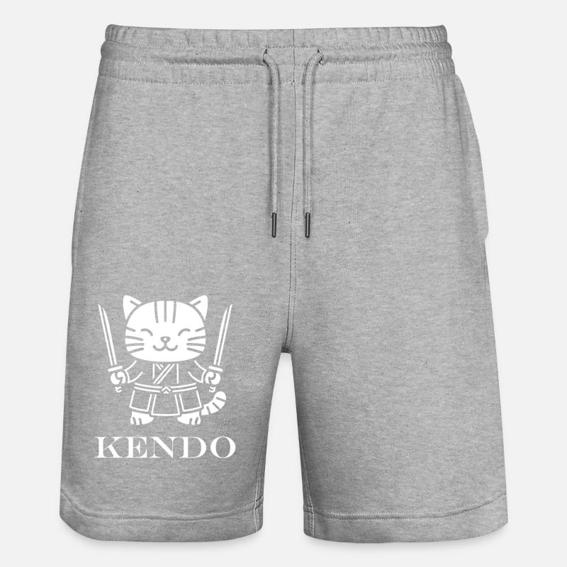 KENDO - Short de jogging bio TRAINER Stanley/Stella unisexe - gris chiné