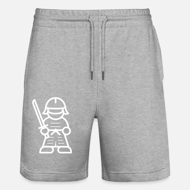 KENDO - Short de jogging bio TRAINER Stanley/Stella unisexe - gris chiné
