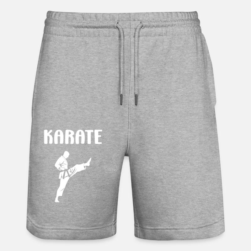 karate - Short de jogging bio TRAINER Stanley/Stella unisexe - gris chiné