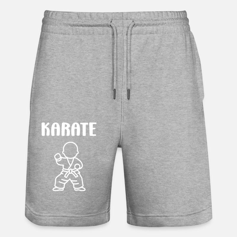 karate - Short de jogging bio TRAINER Stanley/Stella unisexe - gris chiné