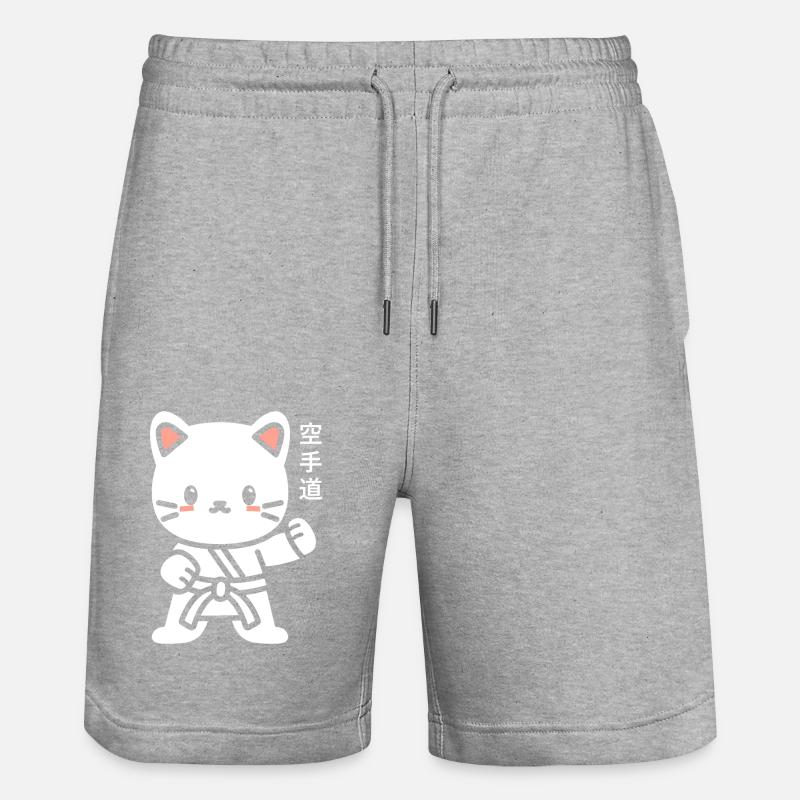 karate - Short de jogging bio TRAINER Stanley/Stella unisexe - gris chiné