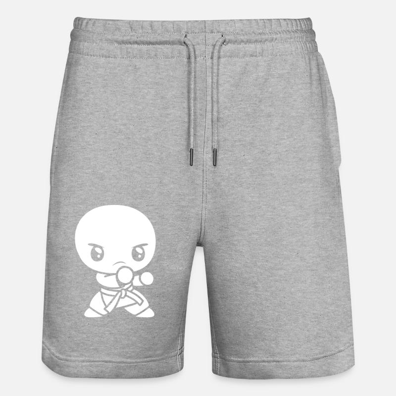 karate - Short de jogging bio TRAINER Stanley/Stella unisexe - gris chiné