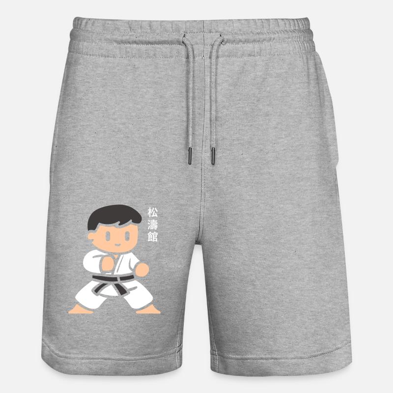 Karate - Stanley/Stella Unisex Bio Joggingshorts Trainer  - Grau meliert