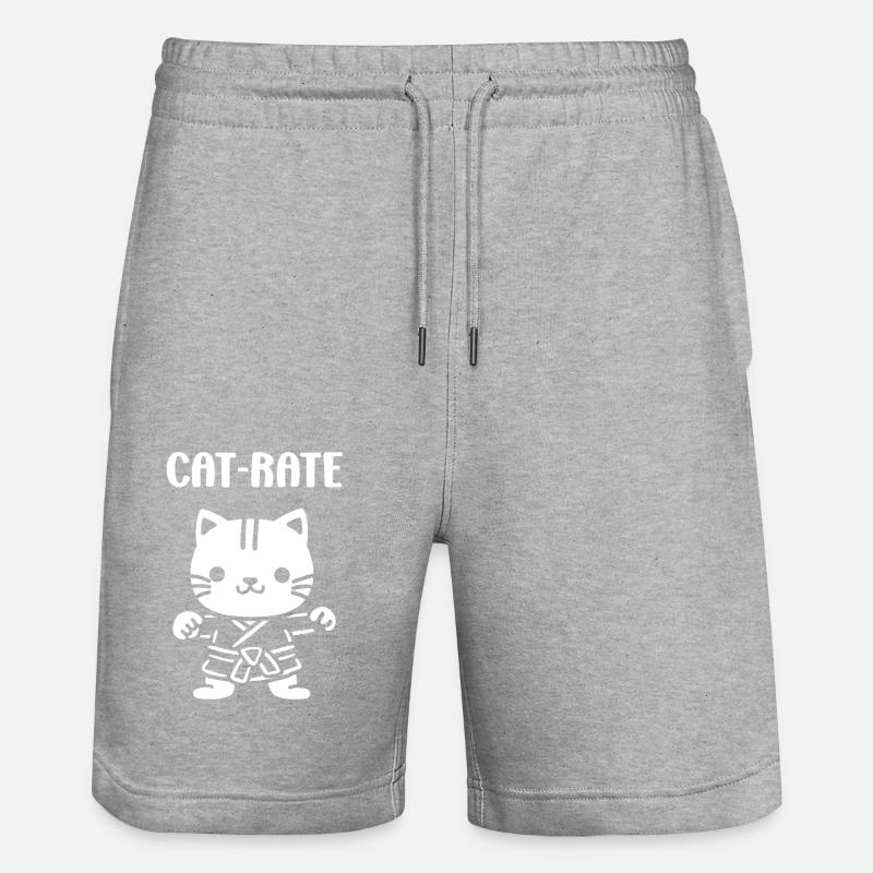 karate - Short de jogging bio TRAINER Stanley/Stella unisexe - gris chiné