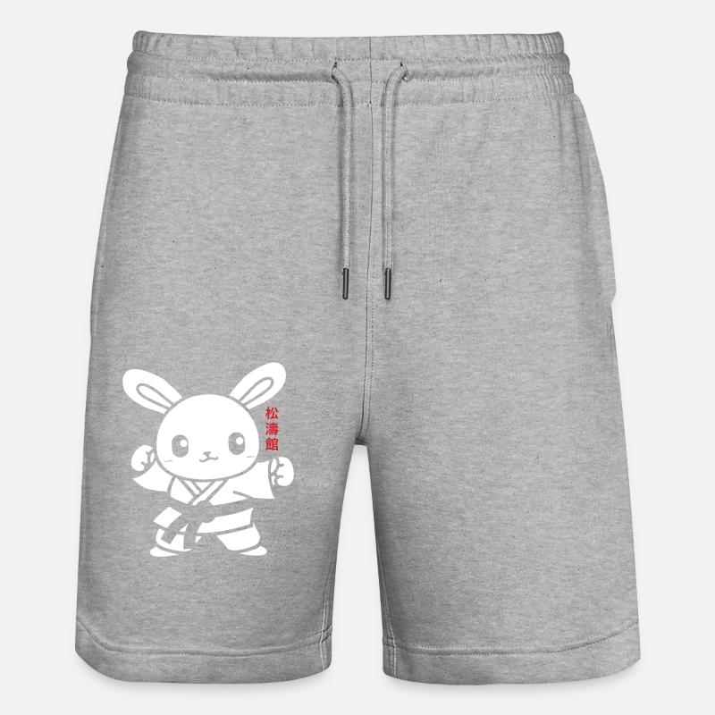 karate - Short de jogging bio TRAINER Stanley/Stella unisexe - gris chiné