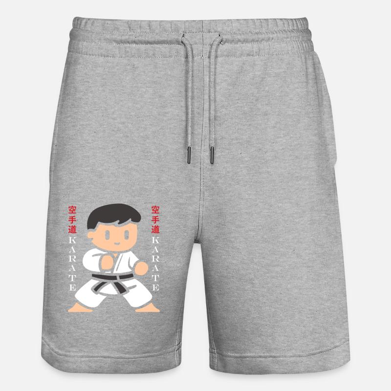 karate - Short de jogging bio TRAINER Stanley/Stella unisexe - gris chiné