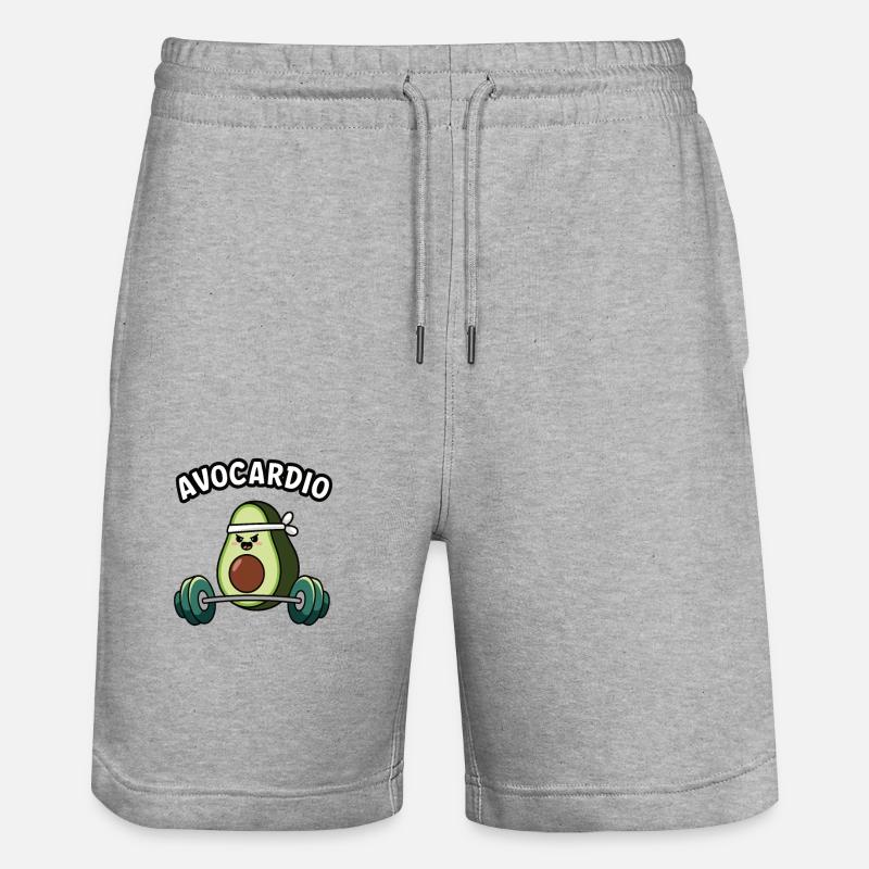 Avocardio - Short de jogging bio TRAINER Stanley/Stella unisexe - gris chiné