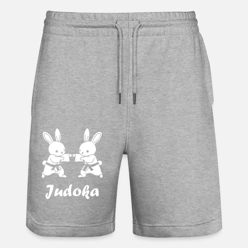 Judo - Stanley/Stella Unisex Bio Joggingshorts Trainer  - Grau meliert