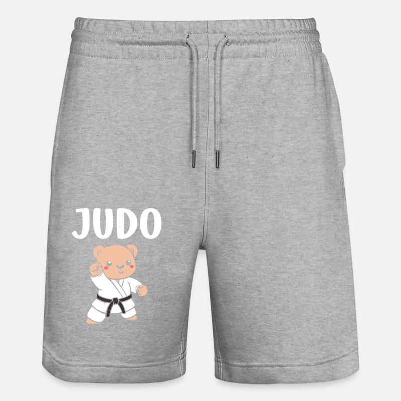 judo - Short de jogging bio TRAINER Stanley/Stella unisexe - gris chiné