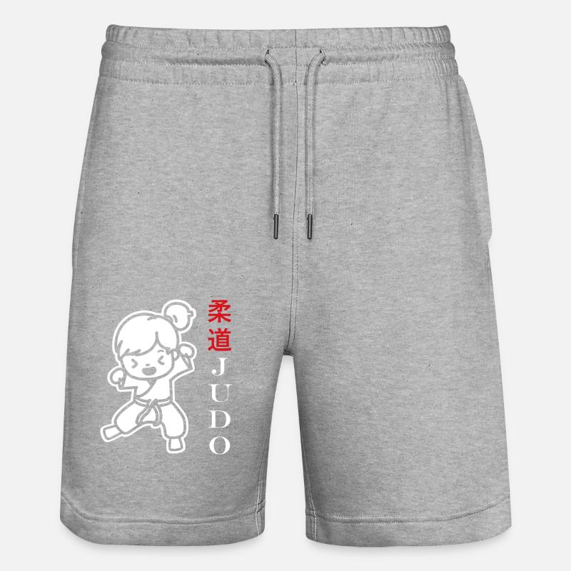 Judo - Stanley/Stella Unisex Bio Joggingshorts Trainer  - Grau meliert