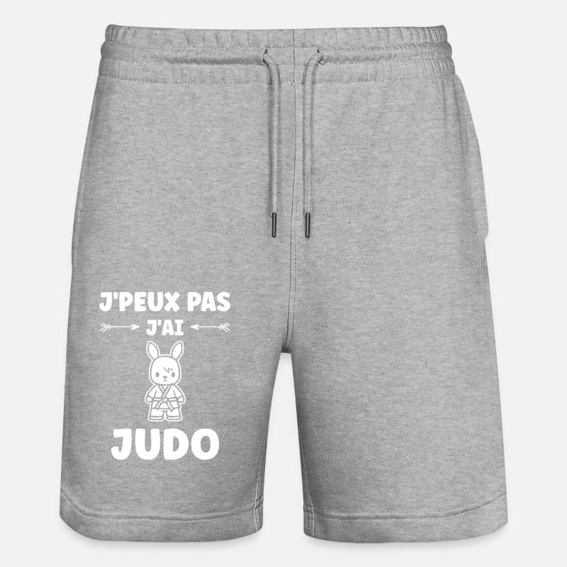 judo - Stanley/Stella Trainer Unisex Organic Jogging Shorts - heather grey