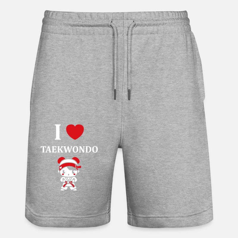 taekwondo - Short de jogging bio TRAINER Stanley/Stella unisexe - gris chiné
