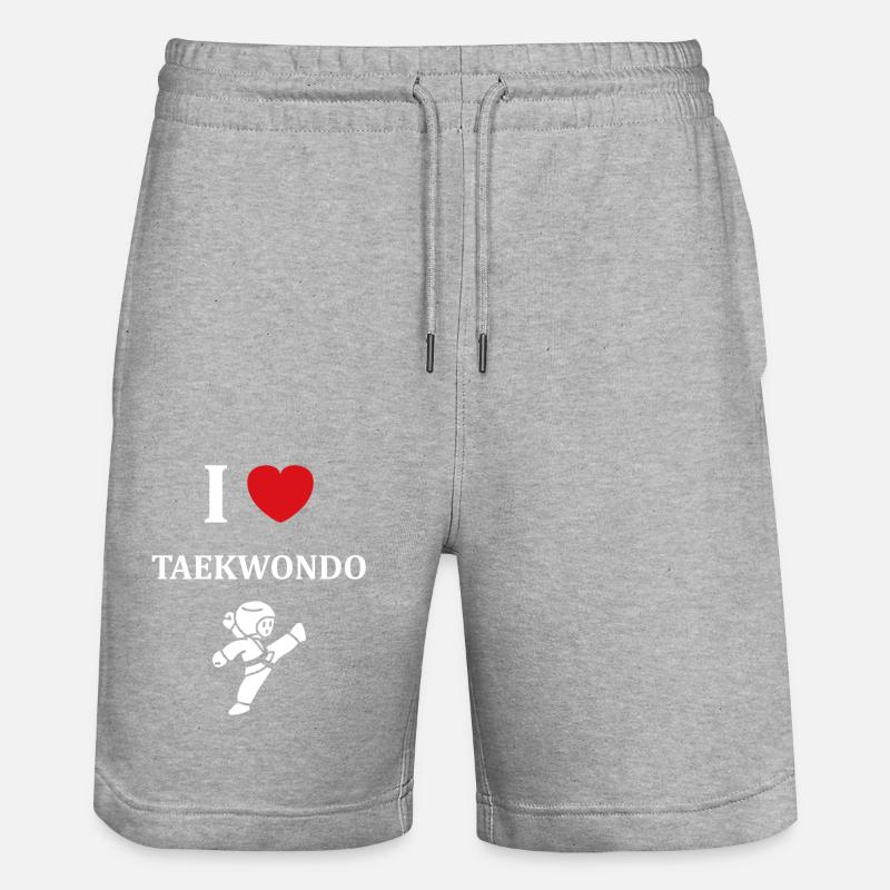 taekwondo - Short de jogging bio TRAINER Stanley/Stella unisexe - gris chiné