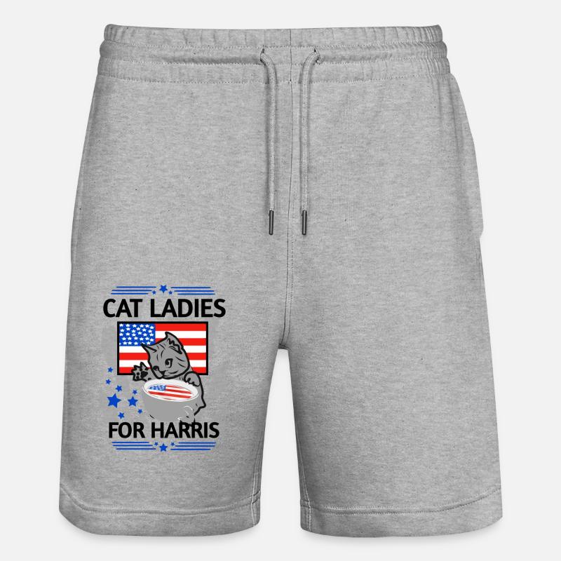 Mesdames pour Herris. Dames chats - Short de jogging bio TRAINER Stanley/Stella unisexe - gris chiné