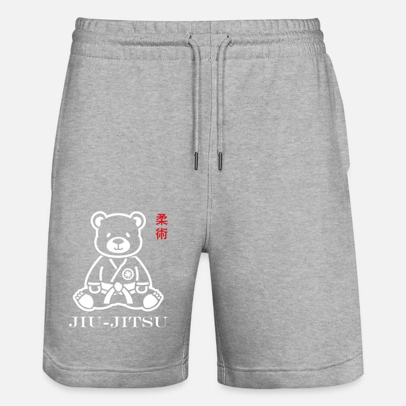 Jiu Jitsu - Stanley/Stella Unisex Bio Joggingshorts Trainer - Grau meliert