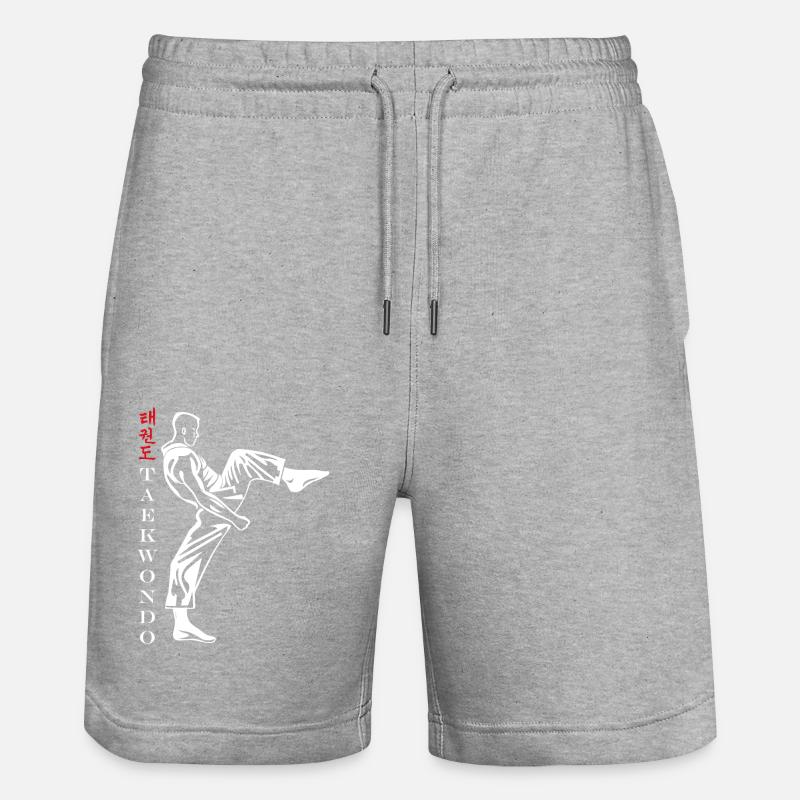 taekwondo - Short de jogging bio TRAINER Stanley/Stella unisexe - gris chiné