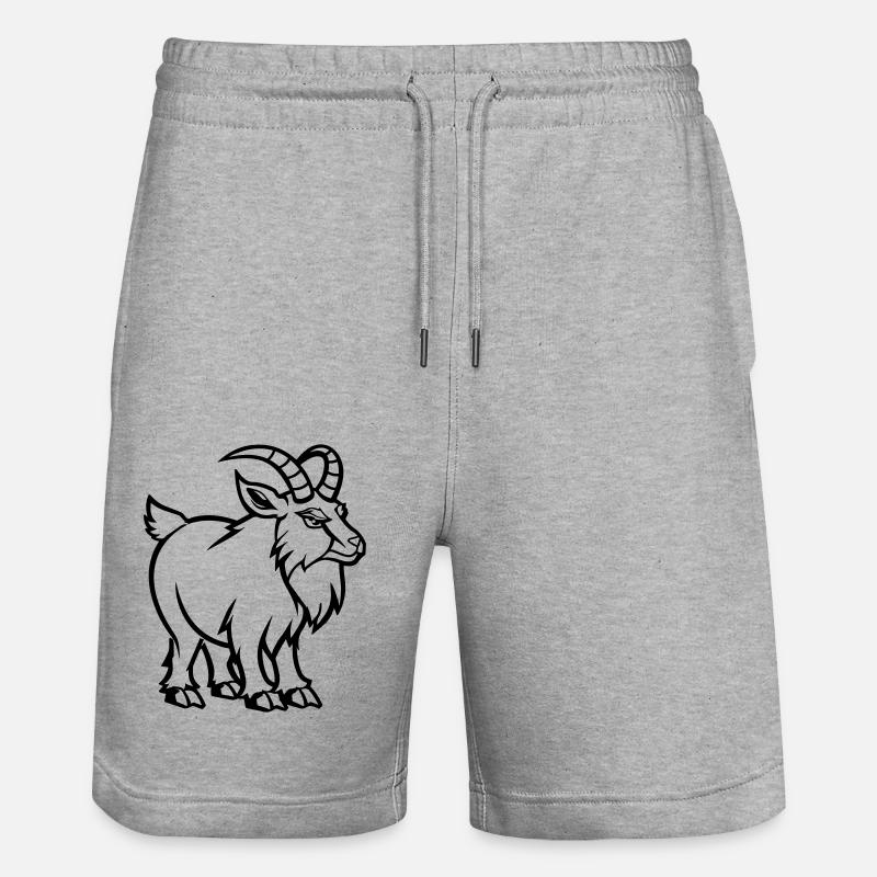 Capricorne - Short de jogging bio TRAINER Stanley/Stella unisexe - gris chiné