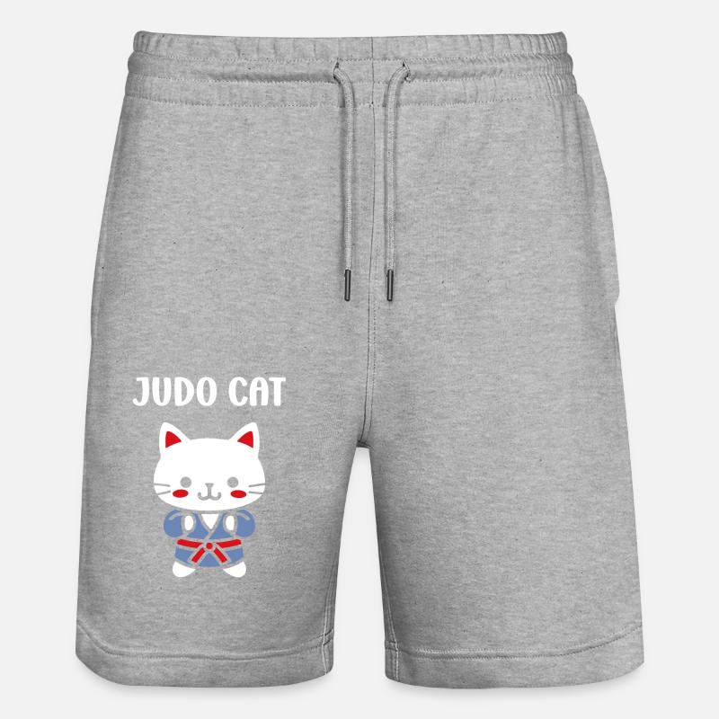 judo - Stanley/Stella Trainer Unisex Organic Jogging Shorts - heather grey