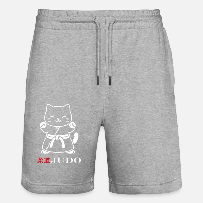 judo - Stanley/Stella Trainer Unisex Organic Jogging Shorts - heather grey