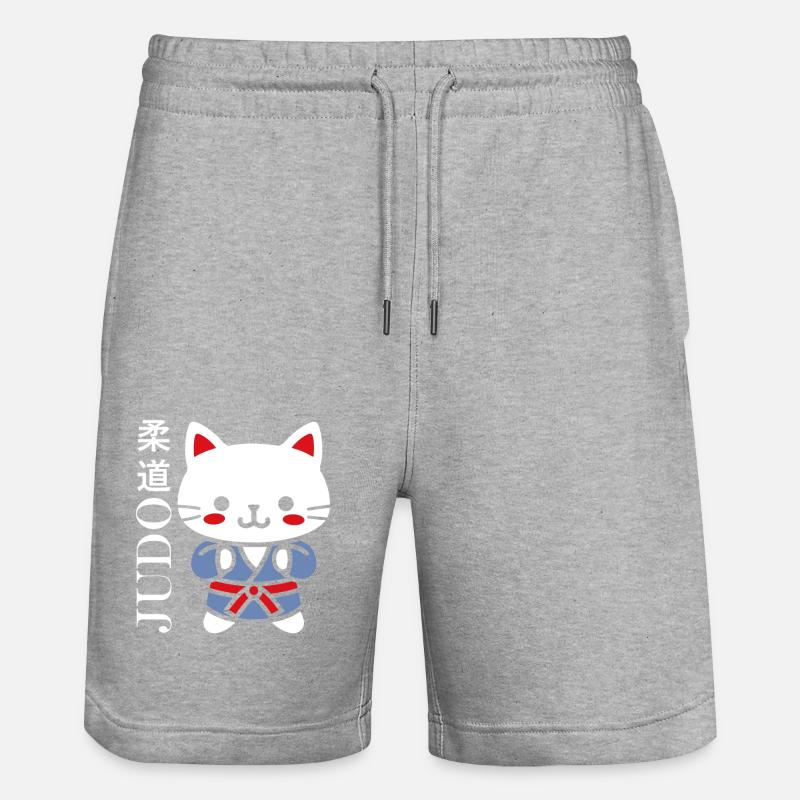 judo - Stanley/Stella Trainer Unisex Organic Jogging Shorts - heather grey