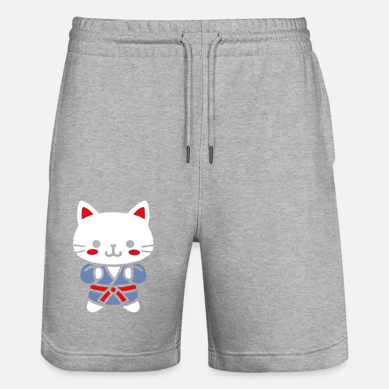 judo - Stanley/Stella Trainer Unisex Organic Jogging Shorts - heather grey