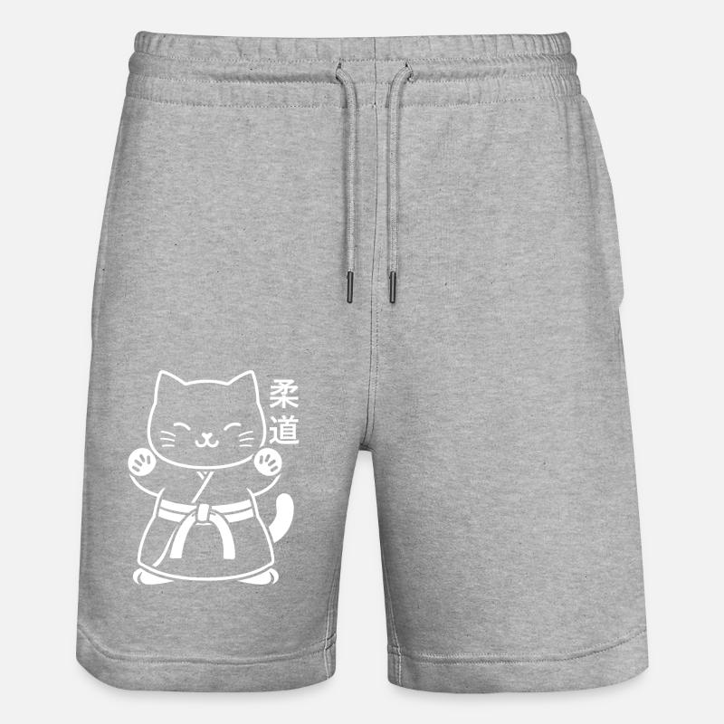 judo - Stanley/Stella Trainer Unisex Organic Jogging Shorts - heather grey