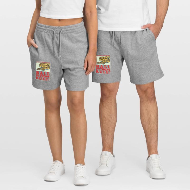 Königspython Python Schlange Geschenk Stanley/Stella Unisex Bio Joggingshorts Trainer 