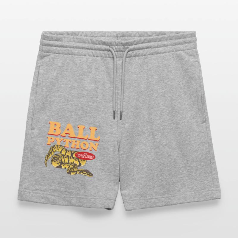 Königspython Python Schlangen Geschenk Stanley/Stella Unisex Bio Joggingshorts Trainer 