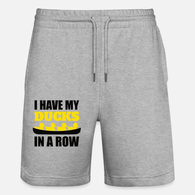 Équipe d’aviron Aviron drôle - Short de jogging bio TRAINER Stanley/Stella unisexe - gris chiné