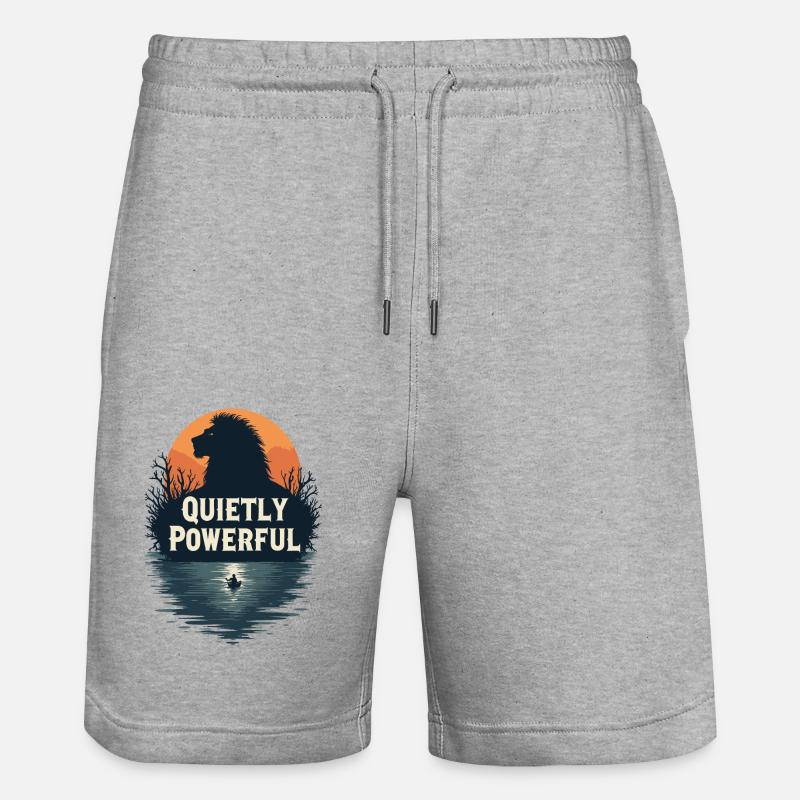 INTROVERTI - Short de jogging bio TRAINER Stanley/Stella unisexe - gris chiné