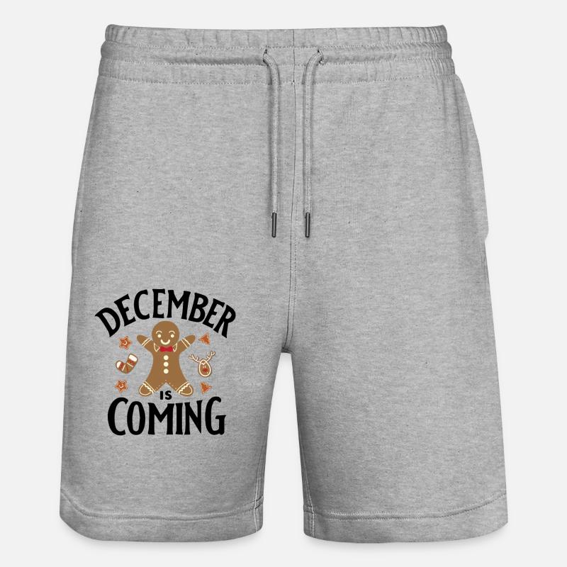 Décembre arrive - Short de jogging bio TRAINER Stanley/Stella unisexe - gris chiné