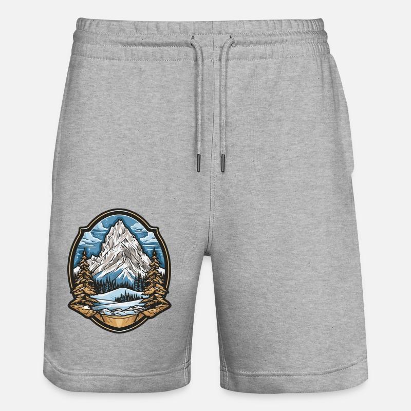 Monts de Berge - Short de jogging bio TRAINER Stanley/Stella unisexe - gris chiné
