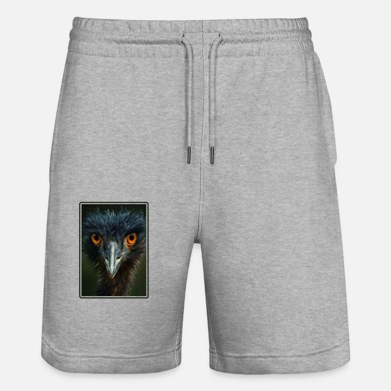 Emus Emu - Short de jogging bio TRAINER Stanley/Stella unisexe - gris chiné