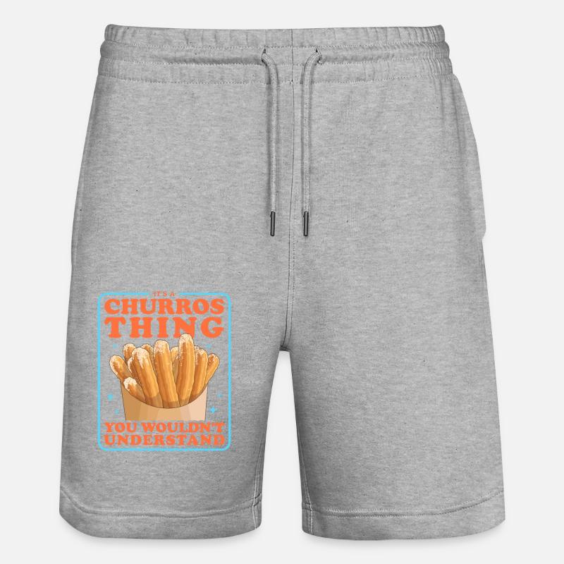 Churros Baker Churro Cadeaux - Short de jogging bio TRAINER Stanley/Stella unisexe - gris chiné