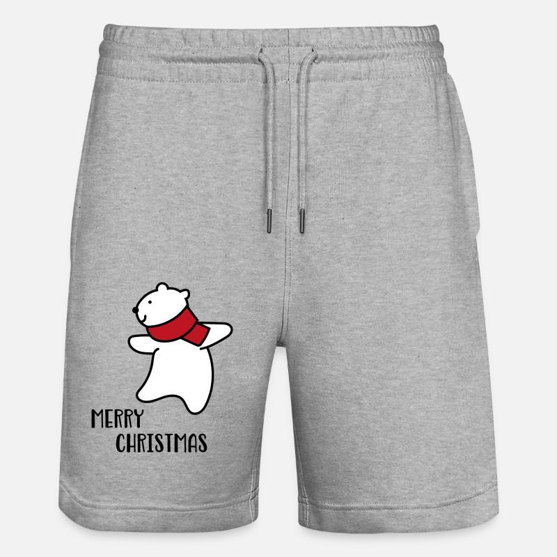 Joyeux Noël - Short de jogging bio TRAINER Stanley/Stella unisexe - gris chiné