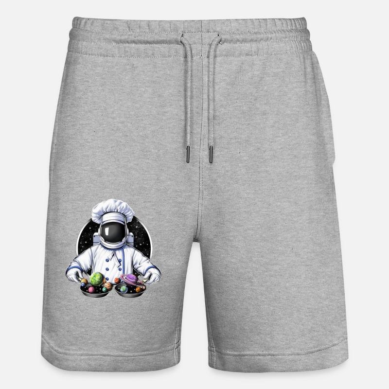 Cuisine d’astronaute de l’espace - Short de jogging bio TRAINER Stanley/Stella unisexe - gris chiné